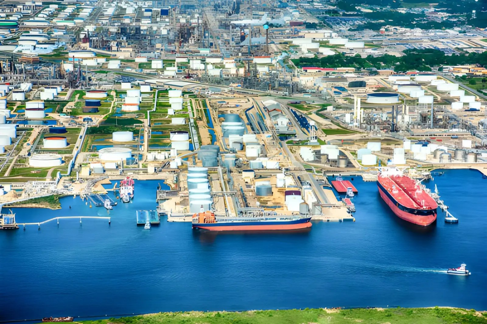 JSF Logistics liquid bulk terminal at the Port of Houston, Texas — crude oil and LPG storage